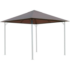 QUICK STAR Replacement Roof for Garden Gazebo 3 x 3 m Taupe / Beige Grey RAL 7006 Antique Gazebo Roof Replacement Cover