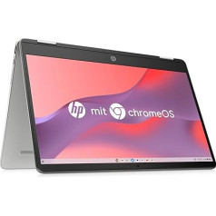 HP Chromebook x360, 14 collu skārienjūtīgais ekrāns, Intel Celeron N4120, 4 GB DDR4 RAM, 64 GB eMMC, Intel UHD Graphics 600, ChromeOS, QWERTZ, keramiski balta