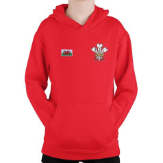 Super Lemon Wales Welsh Kids Cymru Rugby Exclusive Retro Vintage Red Hoodie - ideāli piemērots visiem Velsas regbija faniem 6 nāciju un Pasaules kausa izcīņas (vidējs)