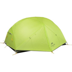 Naturehike Mongar Ultralight 2 Man kempinga telts 3-4 sezonām, divslāņu mugursomas telts, ūdensnecaurlaidīga pret kukaiņiem telts pārgājieniem, alpīnismam, alpīnismam, brīvā dabā