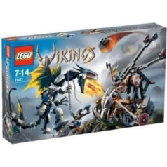 Lego 7021 - Wikinger 7021 - Vikingera 7021 Ģenerālpiedziņas drahe Ofnir gegen Doppelkatapult