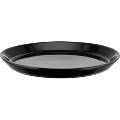 Alessi Tonale DC03/5 B Dessertteller aus Steingut, Schwarz, 4 Stück