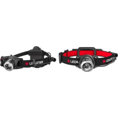 Ledlenser Headlamp H7R.2 - augstas kvalitātes LED lukturītis - uzlādējams - darbojas līdz 30 stundām - 300 lūmenu un Ledlenser 500853 lukturis, M