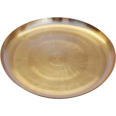 De Kulture Tīra Kansa bronzas vakariņu šķīvis Augļu šķīvis ajūrvēdas labumam, ideāli piemērots picas pasniegšanai Luch Charger Tray, 11 x 0,75 (DH) collas