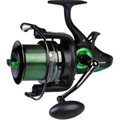 Max Drag Makšķerēšanas spolītes 21 kg 10 + 1BB karpu priekšējā aizmugurējā dubultā bremzēšana Spiningošanas makšķerēšanas spole Sealed Ball Bearing Prevent Carp Reel