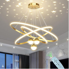 LED piekaramais apgaismojums Ēdamgalds Galda lampa Dimmable Island Lamp Moderns ēdamgalds Galda piekaramais apgaismojums Ēdamistabas piekaramā lampa ar tālvadības pulti Elegants gredzena dizains Biroja lustra Virtuves LED Living Room