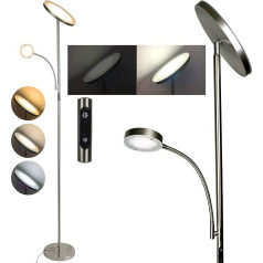 Osasy stāvlampa dzīvojamās istabas lasīšanas lampa, dimmable griestu prožektors, 169 cm stāvlampa guļamistabas iekārtojums moderns, stāvlampa ar tālvadības pulti biroja lampa