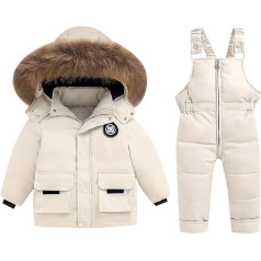 ZTFYKLIN Toddler Winter Child Girl and Plain Snowsuit Snow Trousers and Jackets Clothing Coat Child Clothing Mum Baby Partner Look Set Summer Romper Boy