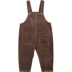 Camilife Baby toddler bērnu zēnu zēni meitenes velvets Dungarees vispārējo velvets bikses ar lencēm bērnu toddler bērniem 1-4 gadus vecs Vintage Retro - gaiši brūns izmērs 80/86/92/98/104/110