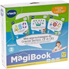 VTech 80-489005 MES APPRENTISSAGES DE GDE Section, CP & CE1 Magibook - mācību grāmata, daudzkrāsaina