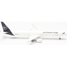 herpa Lufthansa Cargo Airbus A321P2F - D-AEUC Hello Europe Miniature 1:200 mēroga kolekcijas modelis ar pamatni no plastmasas