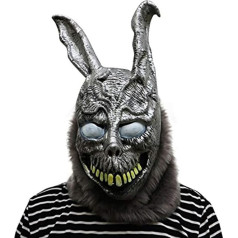 thematys® Donnie Darko Frank The Rabbit šausmu maska, lieliski piemērota karnevālam un Helovīnam, kostīms pieaugušajiem, latekss, universāls, viens izmērs