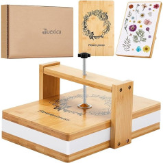 Juexica Liels ziedu preses komplekts bērniem un pieaugušajiem, 6 slāņu, 11 x 7 collas, ziedu saglabāšanas komplekts, DIY augu lapu preses komplekts, amatniecības dāvanas sievietēm, mākslas mīļotājiem, lai žāvētu