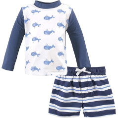 Hudson Baby Unisex bērnu peldēt Rash Guard komplekts Flamingo dizains 9-12 mēneši