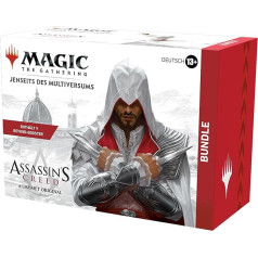 Magic: The Gathering - Assassin's Creed Bundle | 9 Beyond Boosters + aksesuāri | 13 tirdzniecības karšu spēle (vācu valodā)