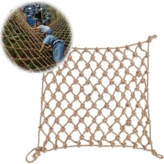 ININOSNP 12MM / 15CM virvju tīkls Decor Net Cargo Net āra kāpšanas tīkls Spēcīgs un izturīgs margu kāpņu tīkls Dekorējiet sienas ārā (3m * 4m)