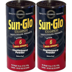 Sun-Glo #6 Speed Shuffleboard Powder Wax Twin Pack