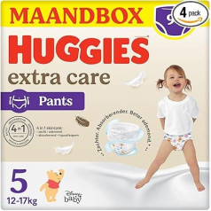 Подгузники Huggies Extra Care Размер 5 (11-25 кг) 4 упаковки по 24 подгузника - 4440 г