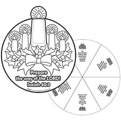Needzo Izkrāso savu krāsu Sagatavo Tā Kunga ceļu Adventskranzrad, 12 Stück