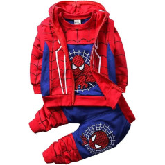 Taenzoess Bērnu apģērbu komplekts Spiderman kostīms Zēni Svīteris bikses bikses Hoodie Bērnu uzvalks Bērnu zēns apģērbs apģērbs apģērbs apģērbs apģērbs