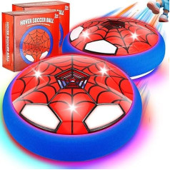 LAIBUY Air Power Football Toy from 3 Years Boy, Spider Hover Ball Games with LED Lights, Indoor Outdoor Football Toy Gift 3 4 5 6 7 8 9 10 11 12 Years Boy Girl (2 x Batteries)