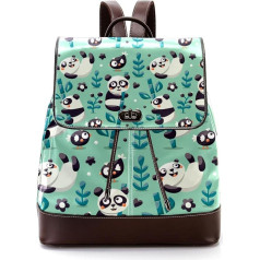 Panda Bamboo skaistas personalizētas skolas somas grāmatu somas pusaudžiem, daudzkrāsainas, 27x12.3x32cm, mugursomas mugursomas