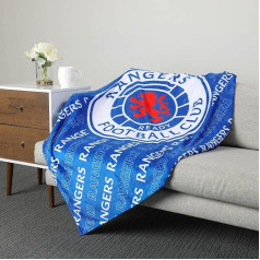 FOCO Oficiāli licencēta Rangers FC futbola sega Supreme Slumber Throw Blanket