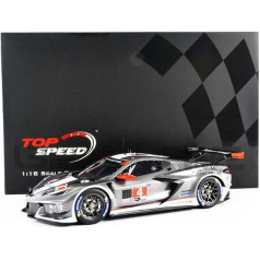 TOP SPEED - Kolekcionāru miniatūras modelis TS0340 Grey/Red