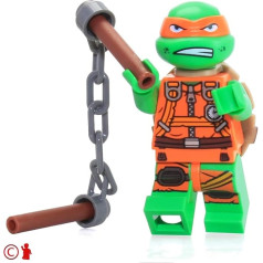 LEGO TMNT Teenage Mutant Ninja Turtles Mini figūriņa - Mikelandželo (Jumpsuit) 79120