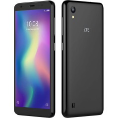 ZTE Blade A5 Black (13,84 cm (5,45 collu) HD+ displejs, 16 GB iekšējās atmiņas un 1 GB RAM, 8 MP galvenā kamera, 5 MP priekšējā kamera, Android) Black