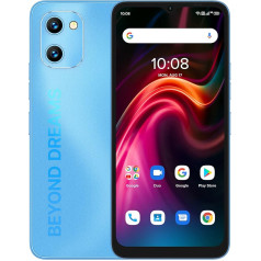 UMIDIGI G1 viedtālrunis bez līguma, Android12 lēts mobilais tālrunis, 6,52 collu HD+ Full Screen 32 GB (paplašināšana 256 GB), 5150 mAh akumulators, Dual SIM 4G LTE mobilais tālrunis, 13 MP + 5 MP mobilais tālrunis priekš