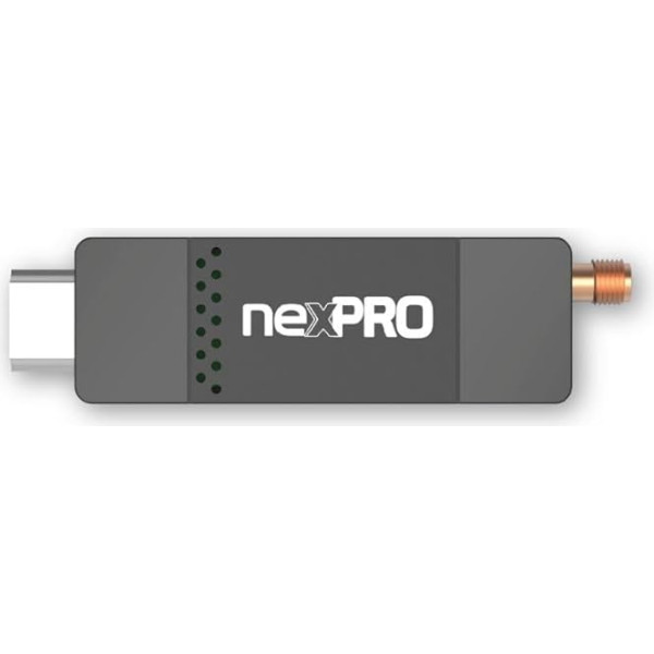 NexPRO Stick ciparu zemes ciparu dekodētājs DVB-T2 melns - ietaupa enerģiju, darbinot televizoru 2 in 1 tālvadības pults Ideāli piemērots pie sienas montējamiem televizoriem