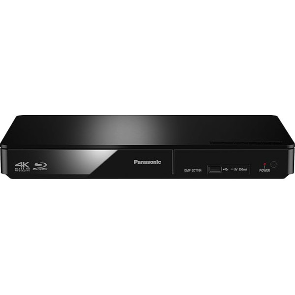 Panasonic DMP-BDT184EG 3D Blu-ray atskaņotājs (4K Upscaling, DLNA, VoD, HDMI-Steuerung, USB, MKV-Playback) melns