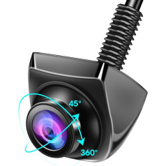 AHD 1080P aizmugures skata kamera Automašīnas aizmugures skata kamera ar 360°+45° regulējamu objektīvu Kabeļa aizmugures skata kamera 170° platleņķa Universālā NTSC aizmugures kamera Atbalsta 12-24V priekšējo kameru Automašīnas furgoniem K