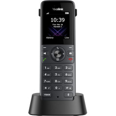 Yealink W73H IP-DECT klausule ar krāsu displeju (1,8 collu 128 x 160 TFT krāsu ekrāns), lādētāja dokstacija ar barošanas avotu