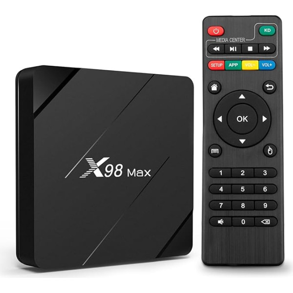 Puersit Android 10.0 TV Box, Allwinner H313 Quad-Core 64bit Quad Core Arm Cortex A53 CPU, 2GB RAM 16GB RAM G31 OPenGL 3.2 Atbalsta 2,4GHz WiFi ar 4K UHD un 100M LAN Ethernet Android Box