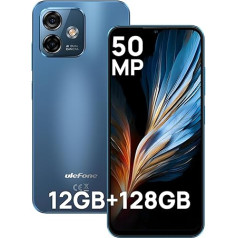 Ulefone Note 16 Pro Mobilais telefons 12GB + 128GB/256GB SD, 50MP kamera Octa Core, Android 13 viedtālrunis bez līguma 6,52 collu displejs 4400mAh, 4G Dual SIM viedtālrunis Face ID/GPS/Blue