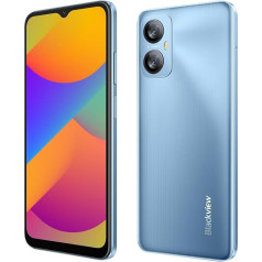 Blackview A52 PRO Mobilais tālrunis bez līguma, 12GB + 128GB (1TB ārējais SD), 6,5 collu 90Hz ūdens pilienu ekrāns, 13MP + 5MP, Dual SIM Android 13 viedtālrunis, 5180 mAh akumulators, sejas atbloķēšana un pirkstu nospiedumi