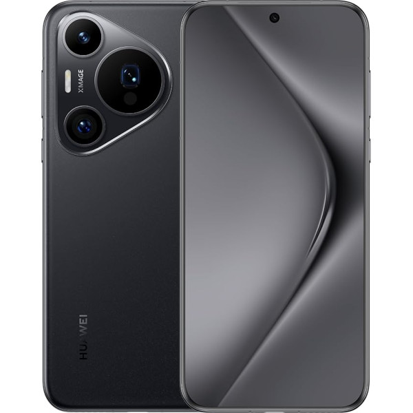 HUAWEI Pura 70 Pro viedtālrunis, 12 GB + 512 GB, īpaši ātrdarbīgs momentuzņēmums, īpaši izcili izgaismota makro telefona kamera, īpaši izturīgs Kunlun stikls, 100 W uzlāde, 5050 mAh akumulators, melns