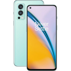 ONEPLUS Nord 2 5G (Latvija) - 8 GB RAM 128 GB SIM bez SIM kartes viedtālrunis ar trīskāršu kameru un 65 W Warp lādēšanu - 2 gadu garantija - Blue Haze