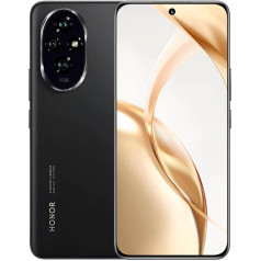 HONOR 200 5G viedtālrunis - ROM 512 GB, akumulators 5200 mAh, Snapdragon 7s Gen 3, trīskāršā kamera 50 MP, 6,7 collu displejs, Dual SIM, NFC, MagicOS 8.0/Android 14 - melns