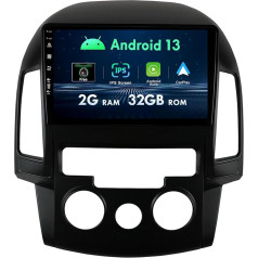 9 collu IPS Android 12 auto radio ar GPS satelītnavigāciju 2GB+32GB priekš Hyundai H I30 2006-2011 Atbalsts Bluetooth 5.0 DAB WiFi USB MirrorLink 4G Carplay RDS SWC