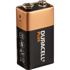 Duracell Plus Power sārmu baterijas 9V (MN 1604), 2 gab. iepakojumā