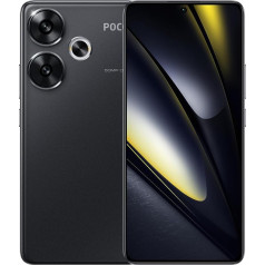 Xiaomi Poco F6 viedtālrunis, 8GB + 256GB Snapdragon 8+ Gen 3, 90W ātrā uzlāde, 5000mAh akumulators, 120Hz Flow AMOLED displejs, 50MP kamera (melns)