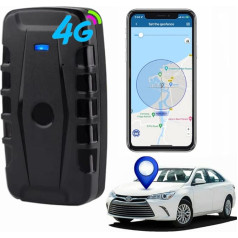 Winnes GPS Tracker 4G 20000 mAh bez abonementa Auto GPS Tracker reāllaika izsekošana caur SMS/App/PC Spēcīgs magnētiskais ūdensizturīgs GPS Tracker ar vairākiem signāliem Bezmaksas aplikācijas