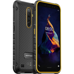 Ulefone Armor X8 Outdoor Smartphone without Contract, 4GB+64GB, 256GB External SD, Android 10 Mobile Phone IP68 Waterproof, 13MP Triple Camera Underwater, 5080mAh Battery, NFC Fingerprint, 5.7 Inch HD+