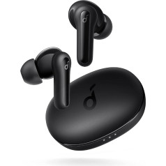 soundcore by Anker Life P2 Mini Bluetooth Kopfhörer, In Ear Kopfhörer ar 10 mm skaņas pastiprinātāju, intensīvāki basi, EQ, Bluetooth 5.2, 32 Std Akku, USB-C(Schwarz) (Melns)