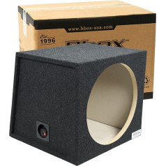 Bbox Subwoofer-Gehäuse, 15 Zoll (38,1 cm) - Auto-Subwoofer-Boxen und -Gehäuse - Premium-Subwoofer-Box pastiprina skaņas kvalitāti, skaļumu un basus, Rot und Schwarz - Anthrazit