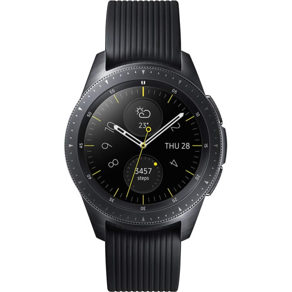 Samsung Galaxy Watch 42 mm - pusnakts melns (atjaunots)