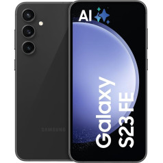 Samsung Galaxy S23 FE FE AI Android viedtālrunis Mobilais tālrunis 5G Simlock bezmaksas bez līguma Mobilais tālrunis 128GB Graphite 3 gadu ražotāja garantija [Ekskluzīvi Amazon] [vācu versija]